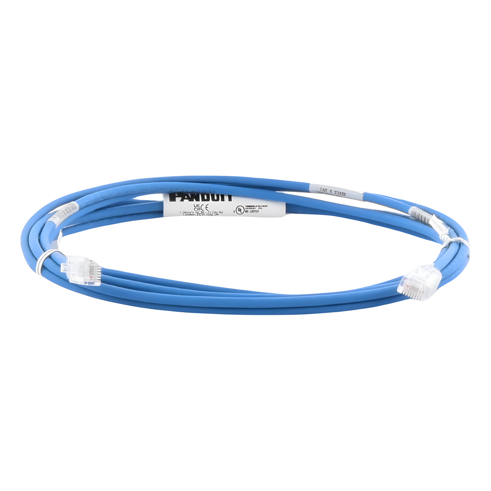 Cable de Parcheo TX6, UTP Cat6, Diámetro Reducido (28AWG), Color Azul, 3.05 Metros (10 Pies) - Imagen 2