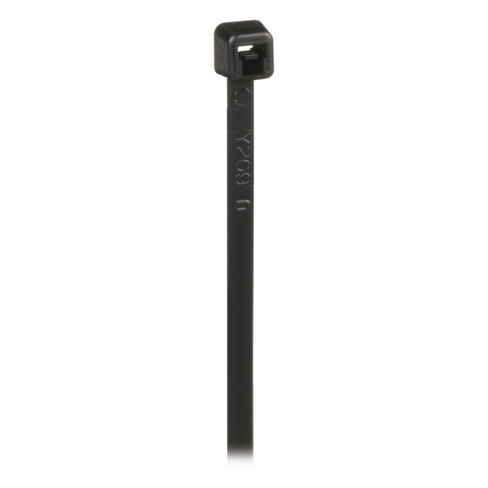 Cincho de Nylon 6.6 de Bloqueo, 203 mm largo x 2.5mm ancho, Color Negro, Exterior Resistente a Rayos UV, Paquete de 1000pz - Imagen 2