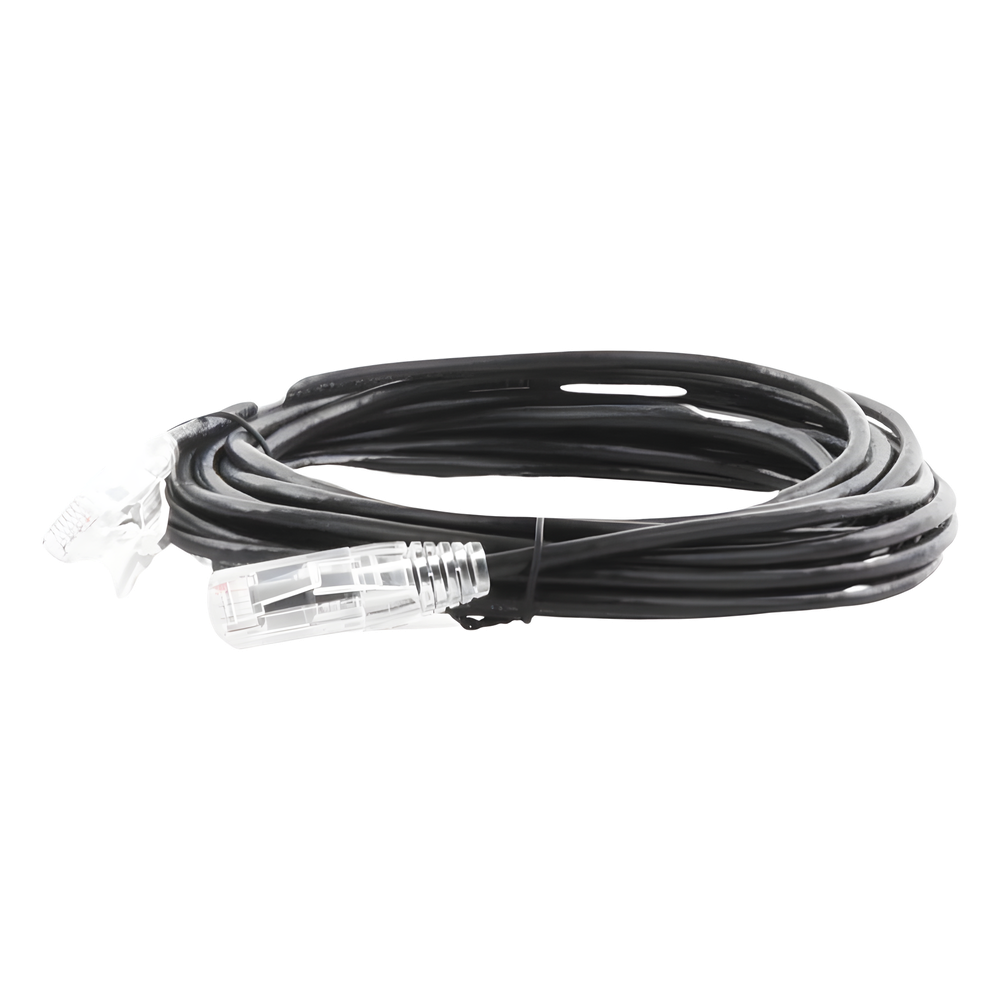 Cable de Parcheo Slim UTP Cat6A - 5 Metros (16.40 Pies) Negro, Diámetro Reducido (28 AWG) - Imagen 2