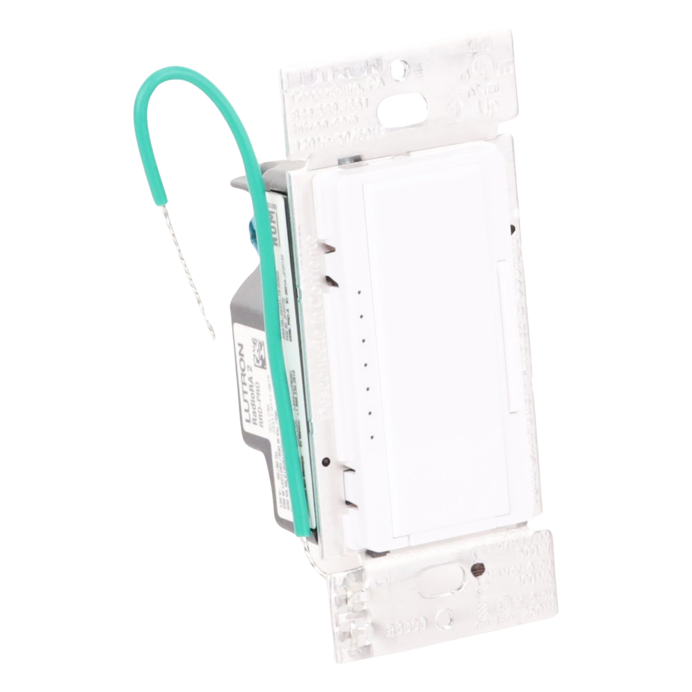 Atenuador de pared Maestro RF PRO de 120 V, 250 W en LED o 500 W incandescente, fase seleccionable y neutro opcional, para RadioRA 2, RA2 Select y RadioRA 3 - Imagen 2