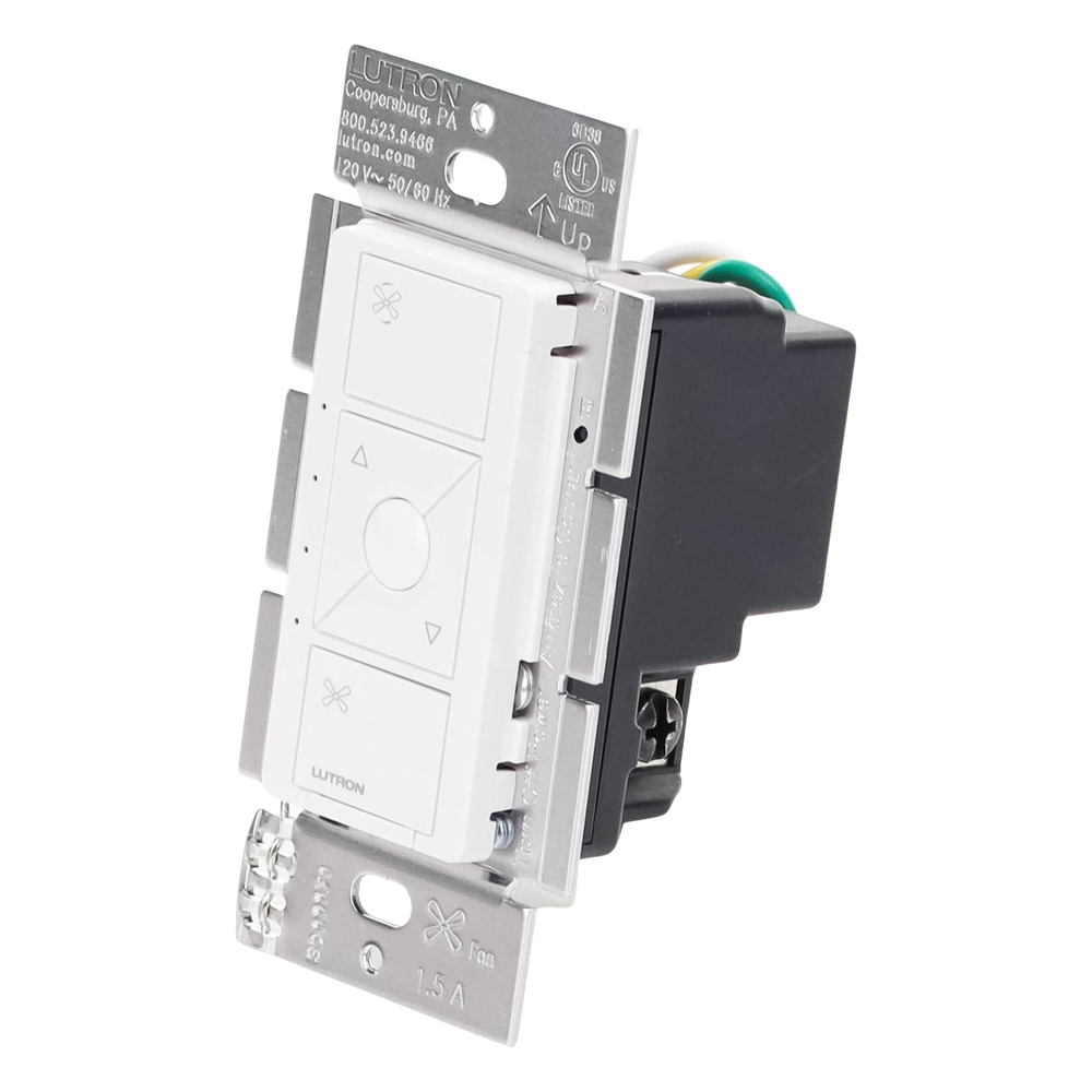 Control de velocidad inalámbrico Caseta Wireless para ventilador de techo de paletas, 120 V, 1.5 A, unipolar, requiere neutro, color blanco - Imagen 2