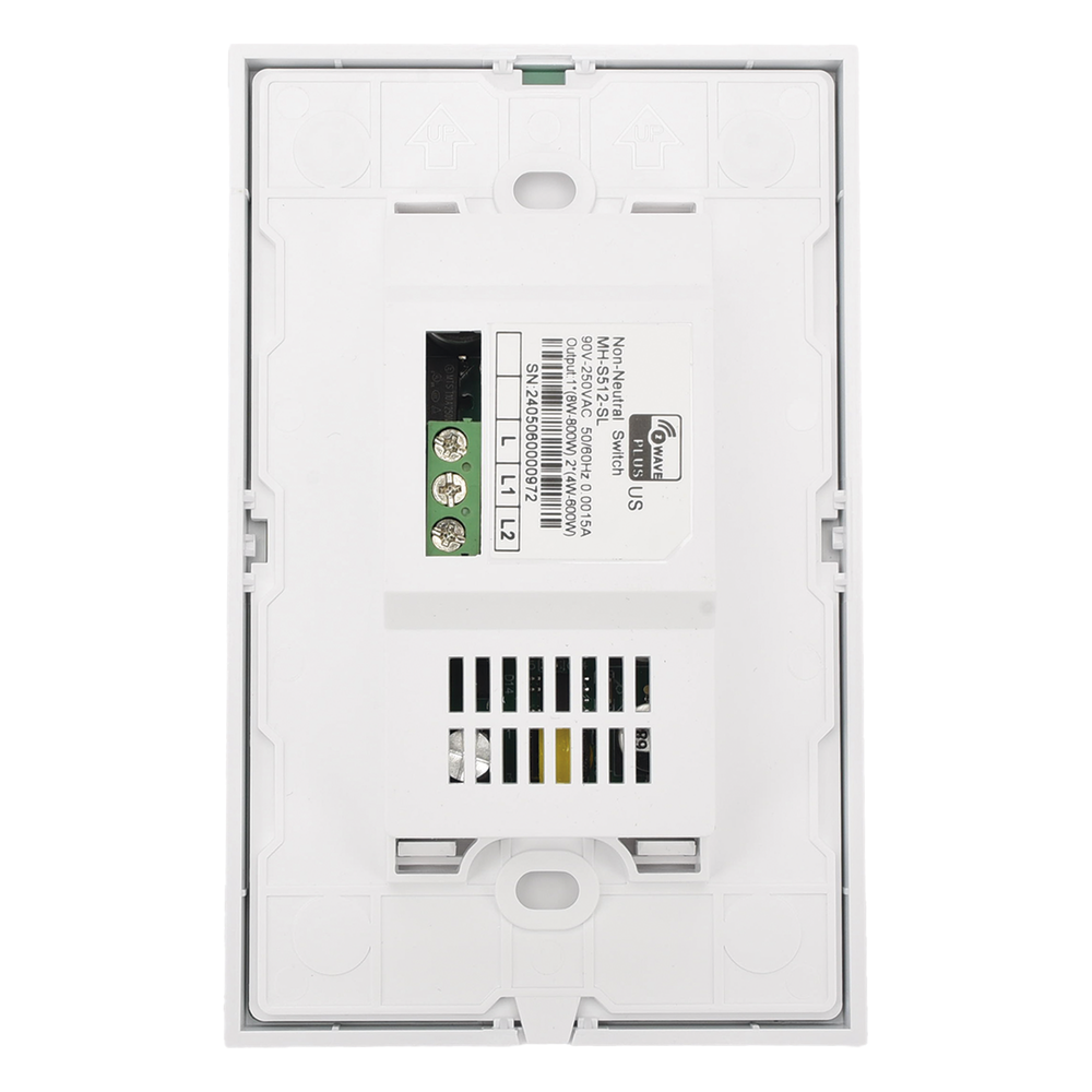 (ZWAVE) Interruptor On/Off panel táctil touch inalámbrico Zwave Plus 2 botones. No requiere cable neutro, Compatible con Hubitat HC8, Álula M2M, otros - Imagen 2