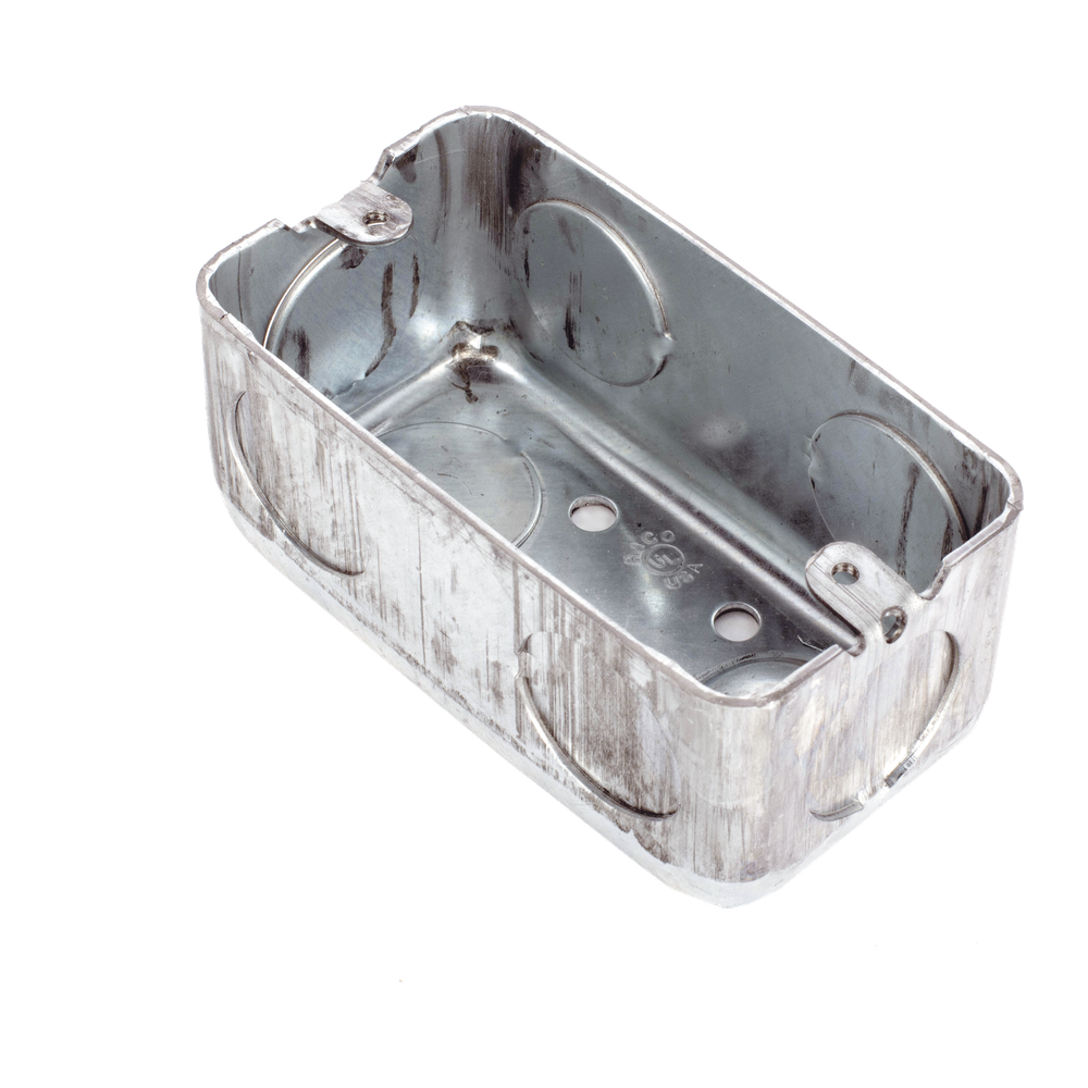 Caja (Chalupa) 4x2" / Profundidad 1-7/8" / 7 Entradas de 3/4" / Troquelada. - Imagen 2