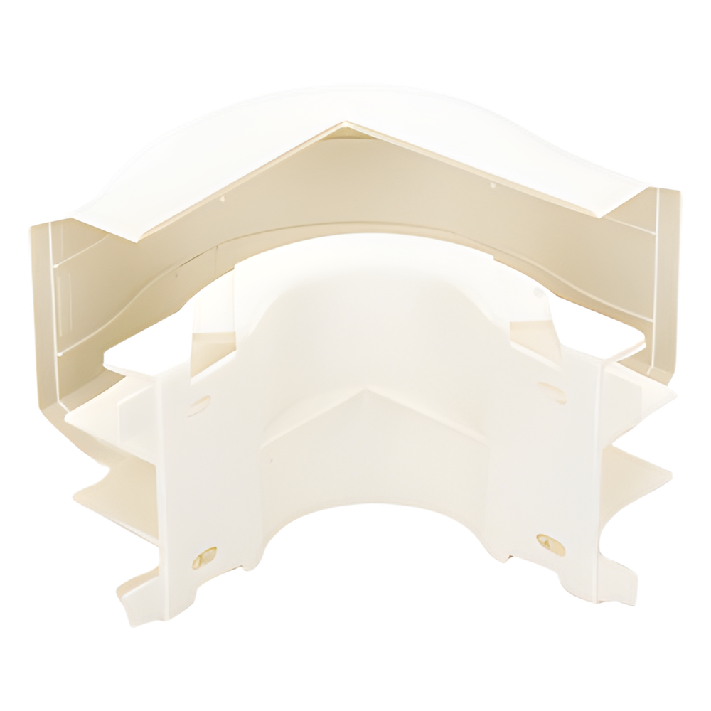 Esquinero exterior, para uso con canaleta T45, Material PVC Rígido, Color Blanco Mate - Imagen 2