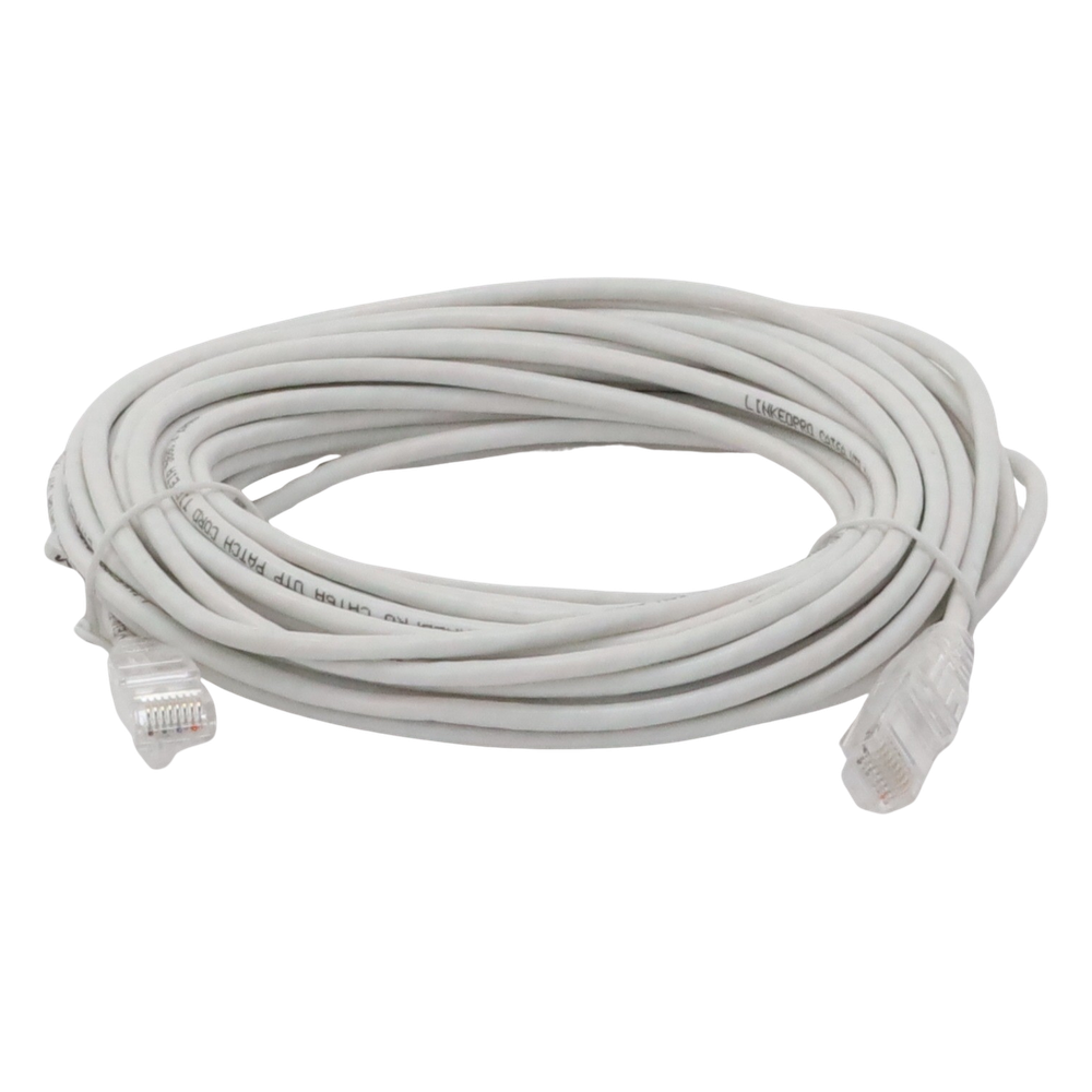 Cable de Parcheo Slim UTP Cat6A - 10 Metros (32.81 Pies) Blanco, Diámetro Reducido (28 AWG) - Imagen 3