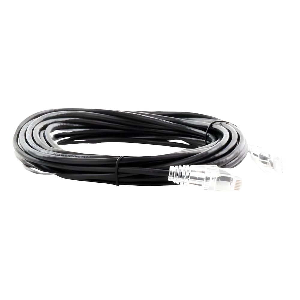 Cable de Parcheo Slim UTP Cat6A - 7 Metros (22.97 Pies) Negro, Diámetro Reducido (28 AWG) - Imagen 3