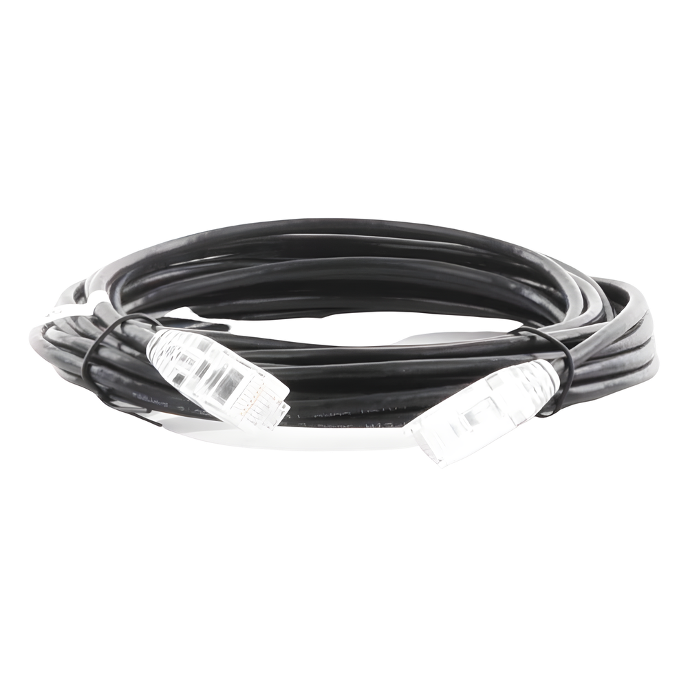 Cable de Parcheo Slim UTP Cat6A - 5 Metros (16.40 Pies) Negro, Diámetro Reducido (28 AWG) - Imagen 3
