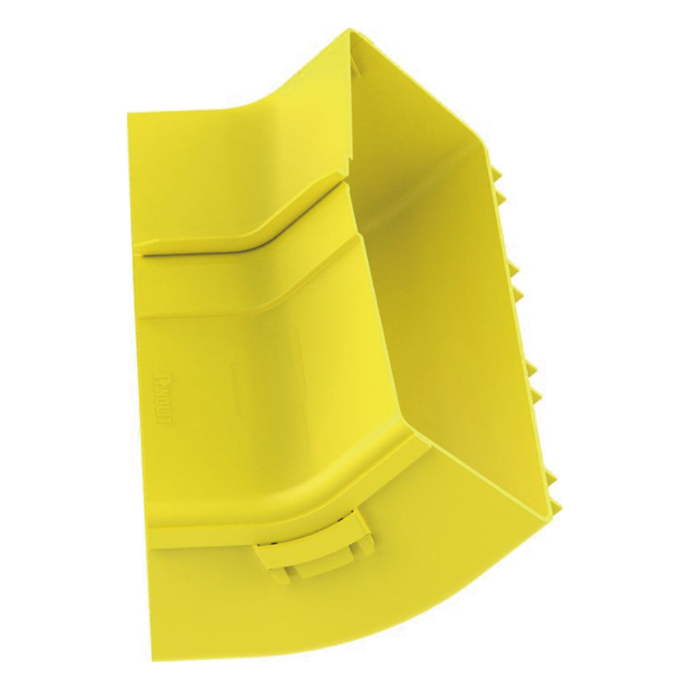 Bajada Vertical Interior de 45º con Tapa, Para uso con Canaletas 12X4 FiberRunner™, Color Amarillo - Imagen 3