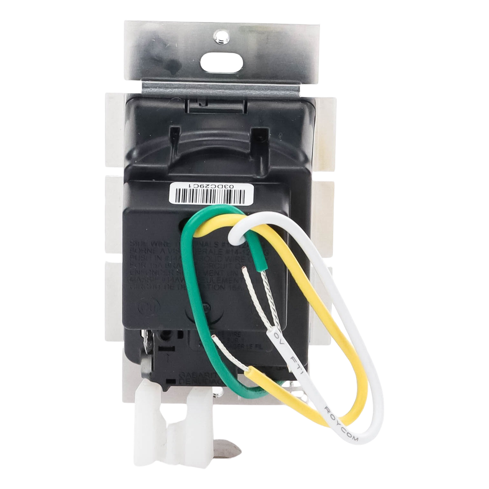 Control de velocidad inalámbrico Caseta Wireless para ventilador de techo de paletas, 120 V, 1.5 A, unipolar, requiere neutro, color blanco - Imagen 3