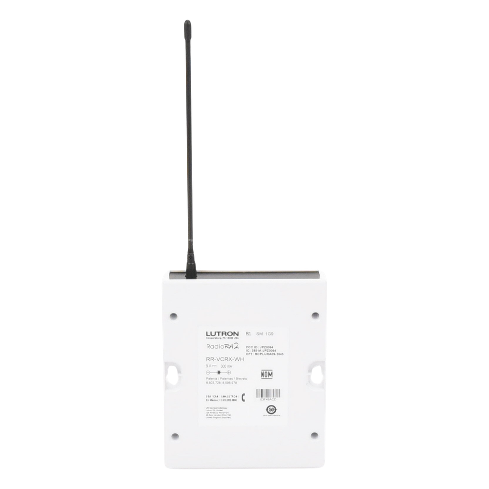 Receptor de control de visera para RadioRA 2 con 4 salidas de contacto seco para puertas de garaje o portones y entrada de seguridad, color blanco - Imagen 3