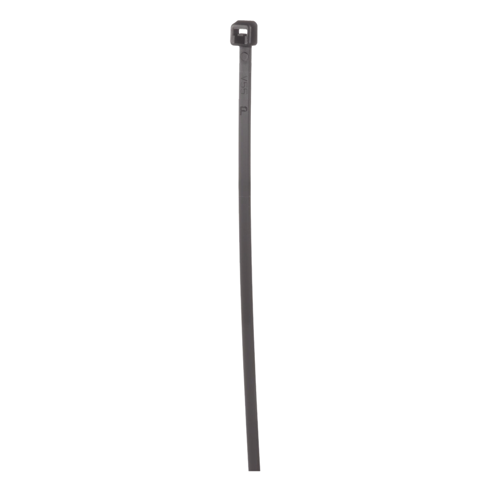 Cincho de Nylon 6.6 de Bloqueo, 203 mm largo x 2.5mm ancho, Color Negro, Exterior Resistente a Rayos UV, Paquete de 100pz - Imagen 3