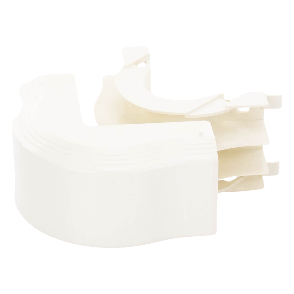 Esquinero exterior, para uso con canaleta T45, Material PVC Rígido, Color Blanco Mate - Imagen 3