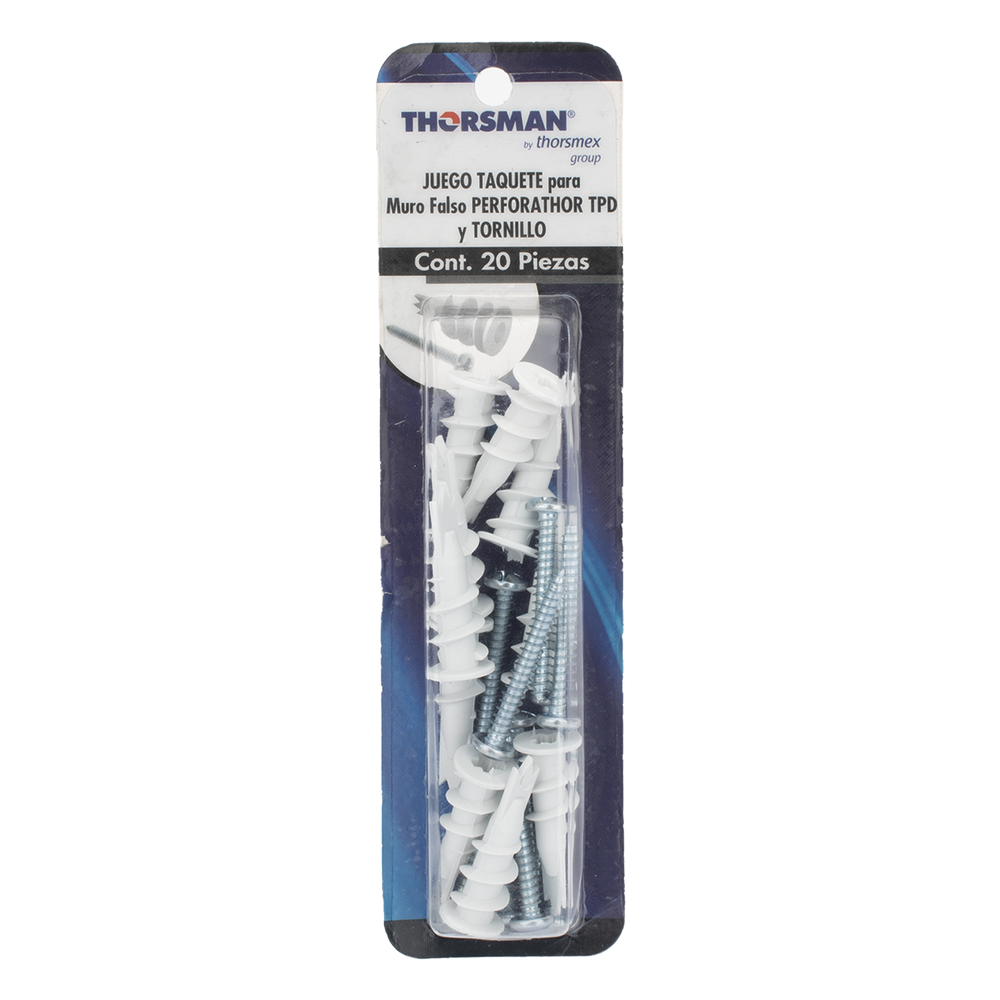Kit de 10 taquetes autoperforables y 10 tornillos 10mm x 1 1/2" (1301-05002) - Imagen 4