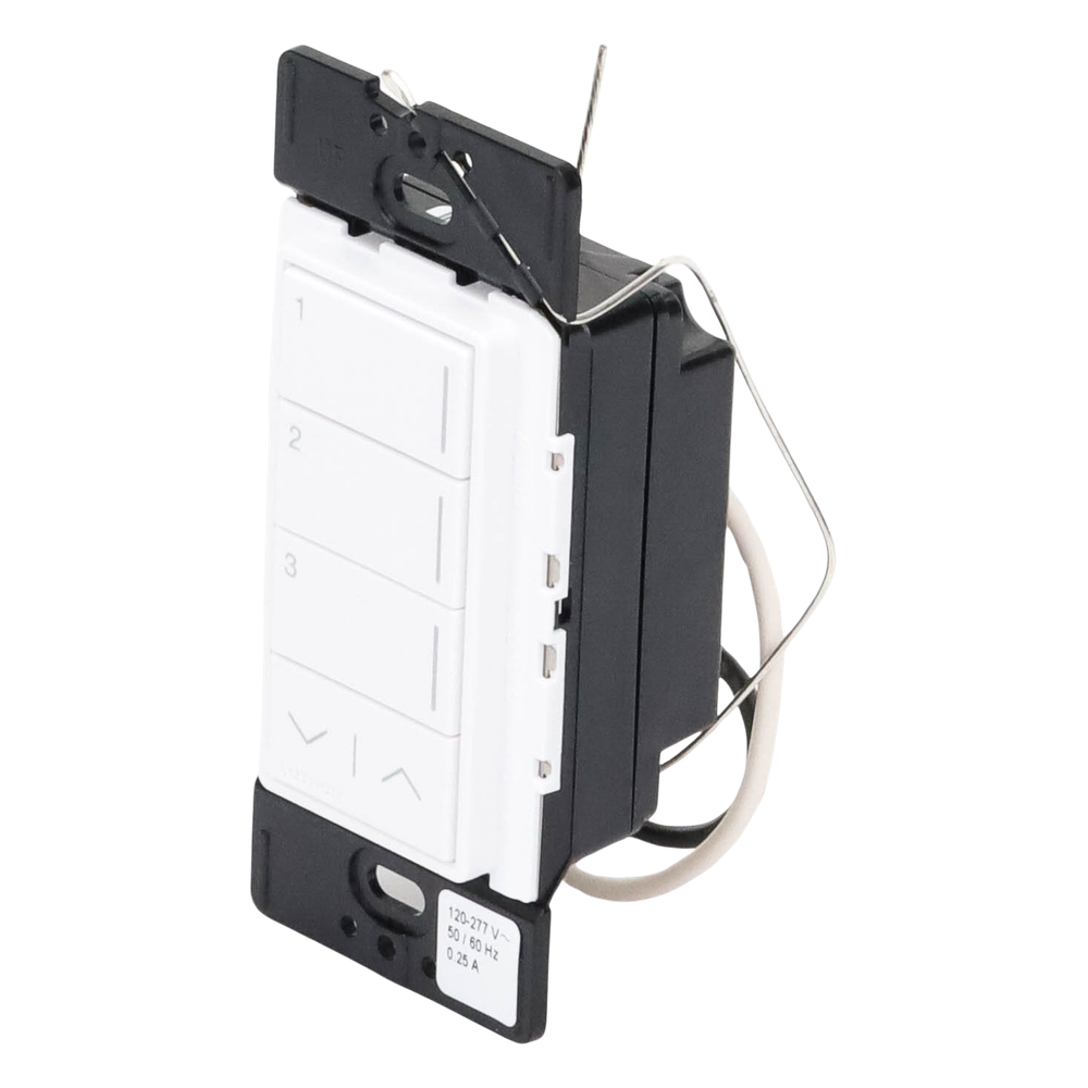 Teclado inalámbrico Sunnata RF de 3 botones con subir/bajar para escenas de iluminación, sistema RadioRA 3 - Imagen 4