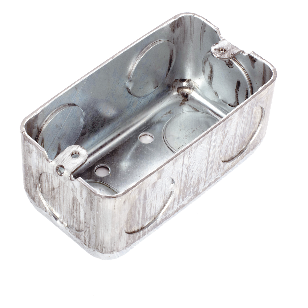 Caja (Chalupa) 4x2" / Profundidad 1-7/8" / 7 Entradas de 3/4" / Troquelada. - Imagen 4