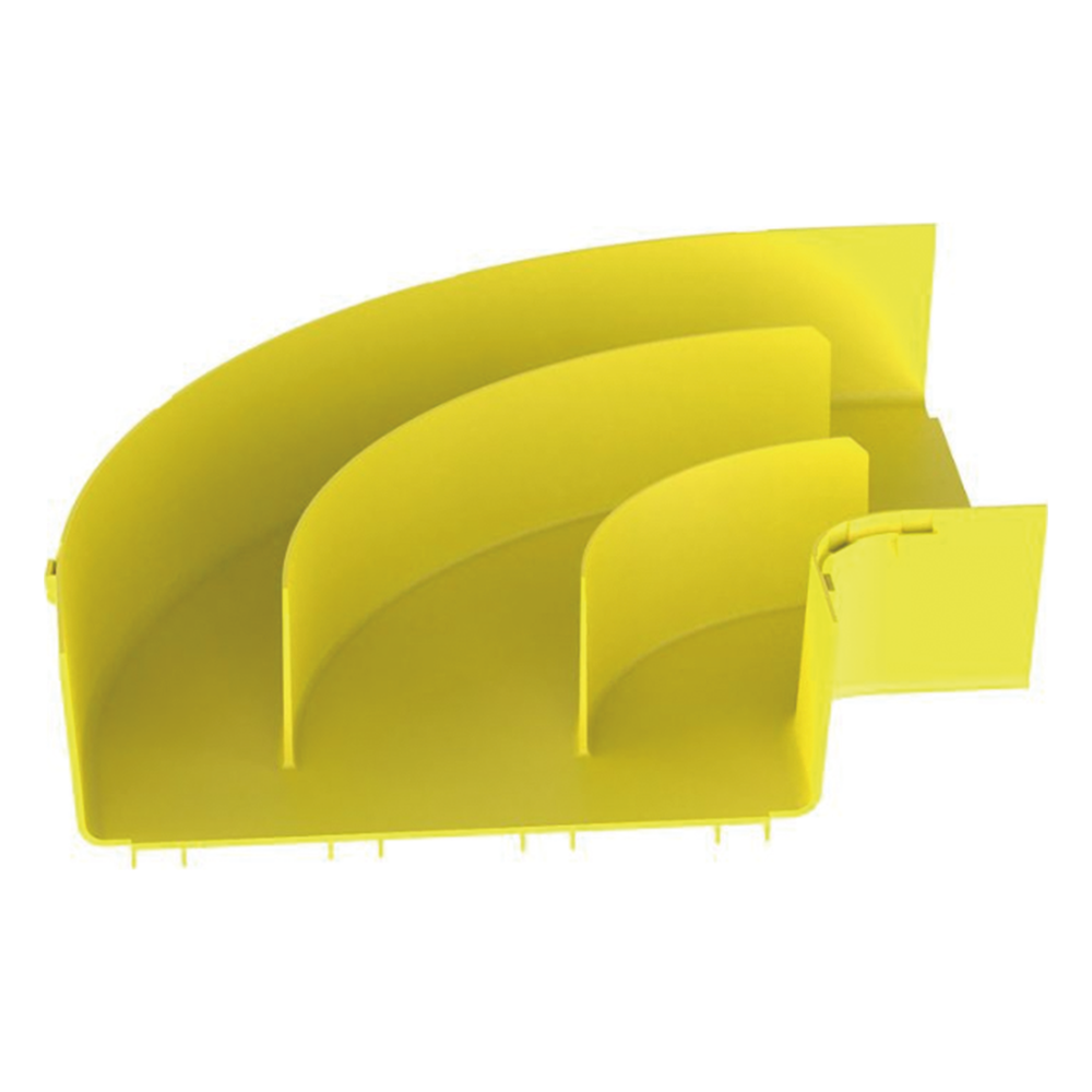 Ángulo Recto a 90º Horizontal, Para Canaletas FiberRunner™ 12X4, Color Amarillo - Imagen 4
