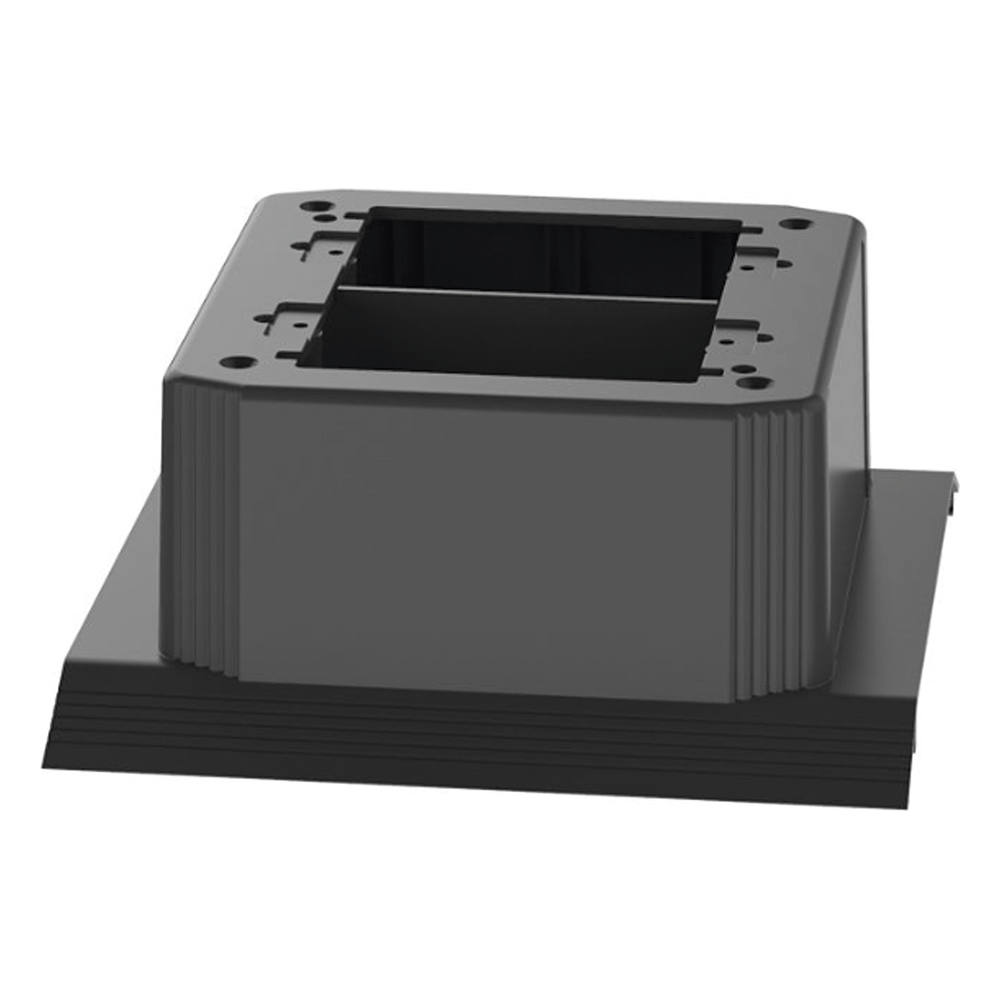 Caja de Conexión Doble, Para Uso con Canaleta de Piso AFR4BCBL6, Material PVC Rígido, Color Negro - Imagen 4