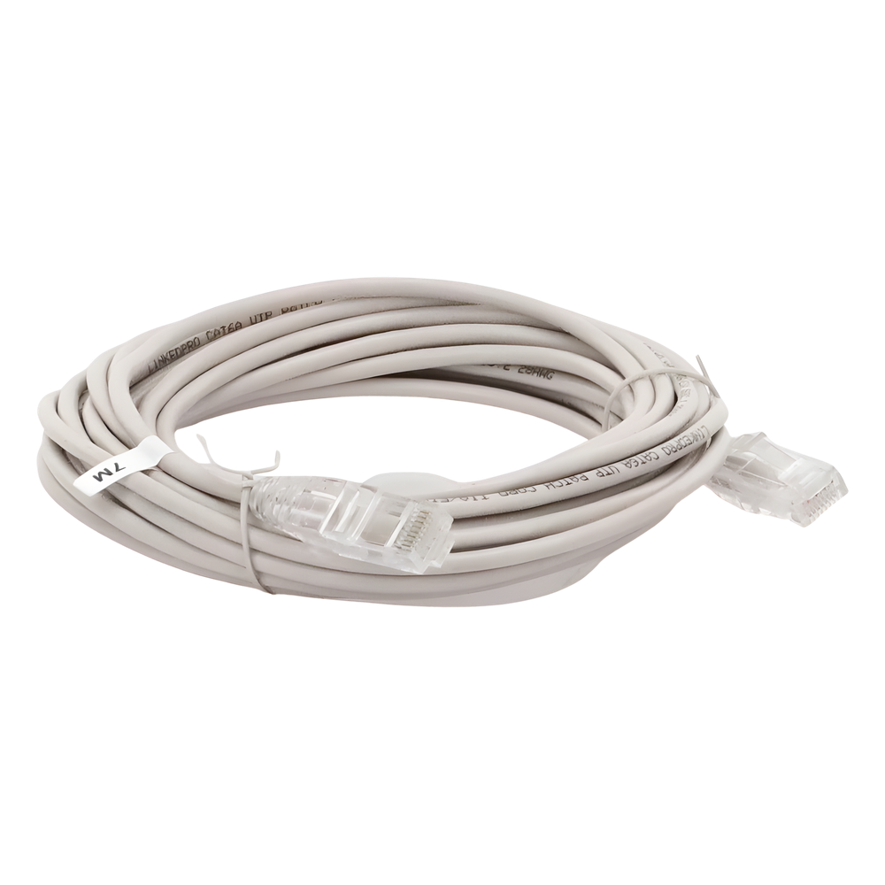 Cable de Parcheo Slim UTP Cat6A - 7 Metros (22.97 Pies) Gris, Diámetro Reducido (28 AWG) - Imagen 4