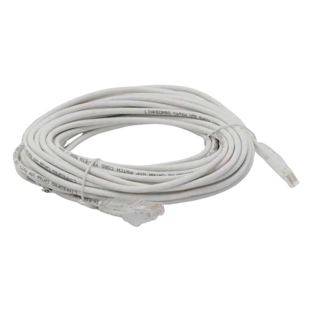 Cable de Parcheo Slim UTP Cat6A - 10 Metros (32.81 Pies) Blanco, Diámetro Reducido (28 AWG) - Imagen 4