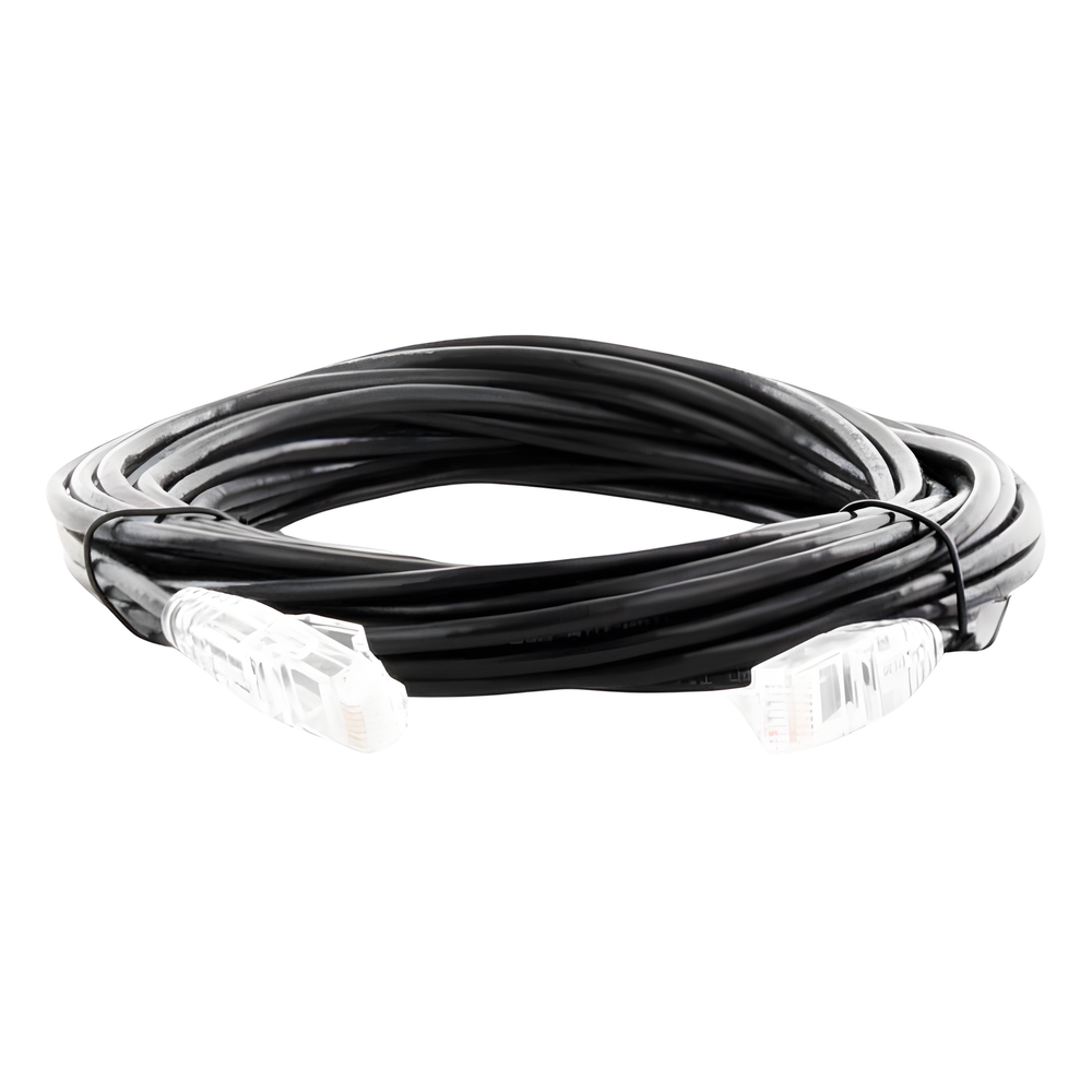 Cable de Parcheo Slim UTP Cat6A - 7 Metros (22.97 Pies) Negro, Diámetro Reducido (28 AWG) - Imagen 4