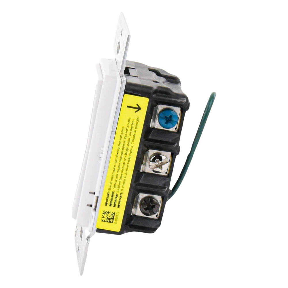 Atenuador de pared táctil Sunnata Pro LED+ con barra de luz, 250 W LED o 500 W incandescente a 120 V, requiere neutro, color blanco brillante, para sistema RadioRA 3 - Imagen 5