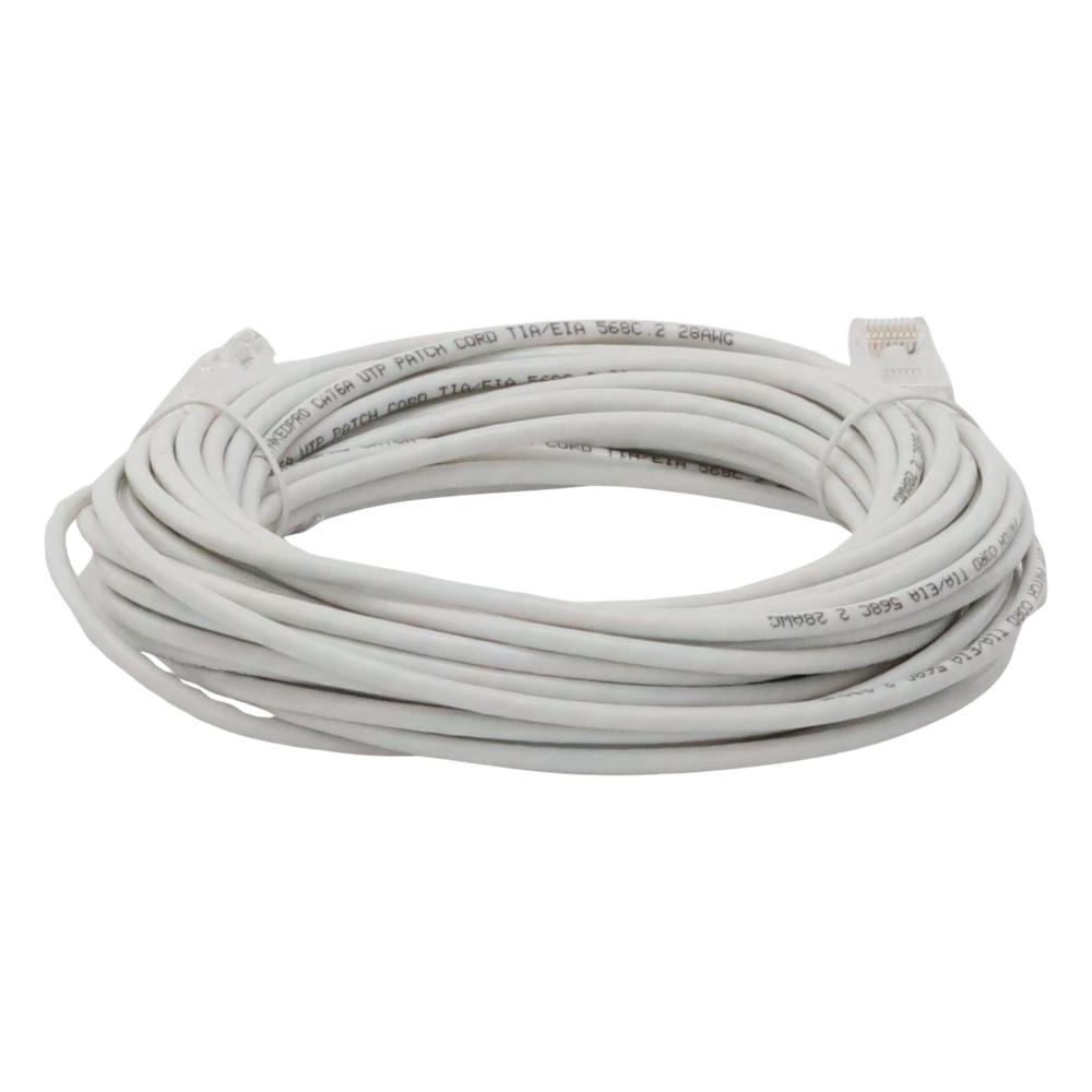 Cable de Parcheo Slim UTP Cat6A - 10 Metros (32.81 Pies) Blanco, Diámetro Reducido (28 AWG) - Imagen 5