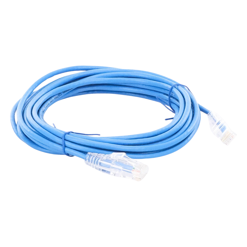 Cable de Parcheo Slim UTP Cat6A - 3 Metros (9.84 Pies) Azul, Diámetro Reducido (28 AWG) - Imagen 5