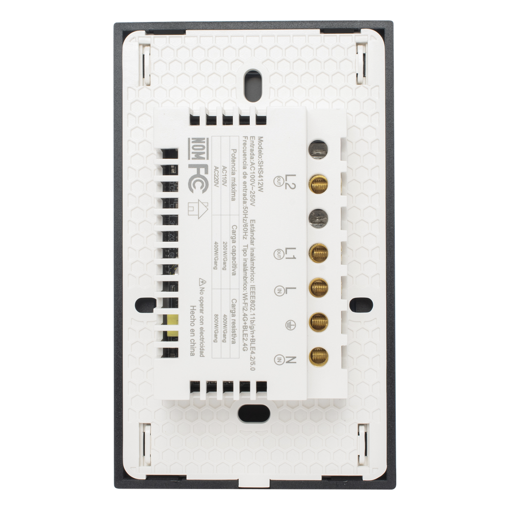(Wifi) Apagador switch inalámbrico WIFI, control de 2 regresos de carga, 110V - Imagen 5