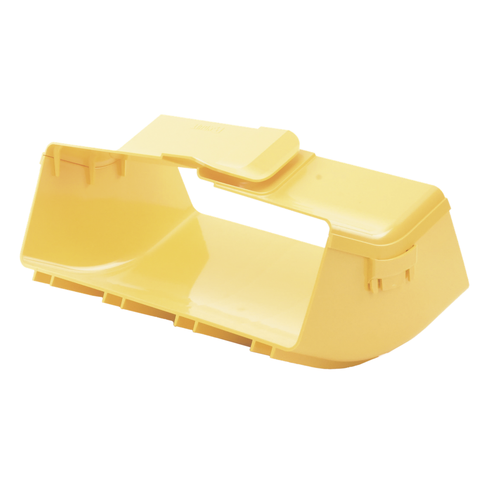 Bajada Vertical Interior de 45º con Tapa, Para uso con Canaletas 12X4 FiberRunner™, Color Amarillo - Imagen 6