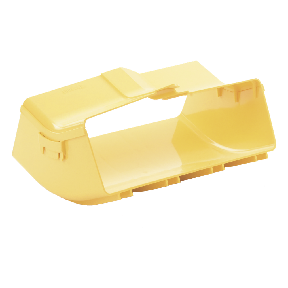 Bajada Vertical Interior de 45º con Tapa, Para uso con Canaletas 12X4 FiberRunner™, Color Amarillo - Imagen 8