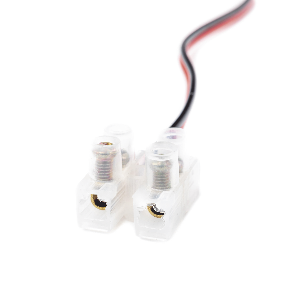 Cable de Alimentación con Conector Macho a Bloque de Terminal Atornillable / Calibre 18 AWG / Longitud 28.5 cm (11.22 Pulgadas) / Ideal para Alimentación de Cámaras - Imagen 5