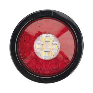 Plaflon Circular Trasero de 16 LED, Rojo/Blanco/Ambar, 5.4 Pulgadas