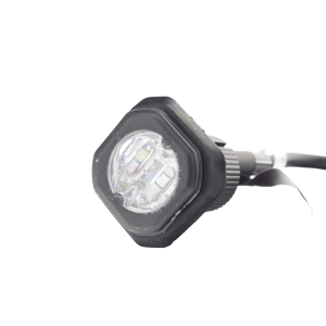 Estrobo Empotrable de 6 LED, Rojo/Azul, Lente Transparente