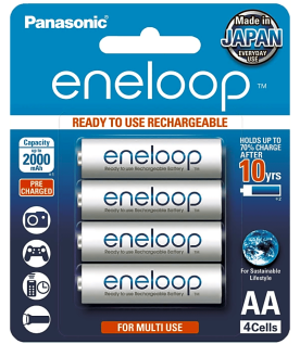 Batería Recargable AA 1.2V ENELOOP / Ni-HM / Paquete de 4 Baterías