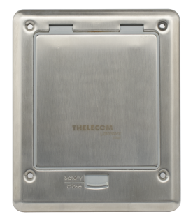 Caja de Piso con Contacto Eléctrico (Duplex), Resistente al Agua, IP66 (Con Tapa Cerrada) (11000-53201)