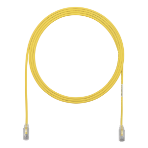 Cable de Parcheo TX6, UTP Cat6, Diámetro Reducido (28AWG), Color Amarillo, 0.91 Metros (3 Pies)