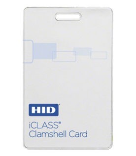 Tarjeta iClass Clamshell (Gruesa) / 2 k memoria / Programada  a 26 bits Aleatoriamente/ Garantía de por Vida