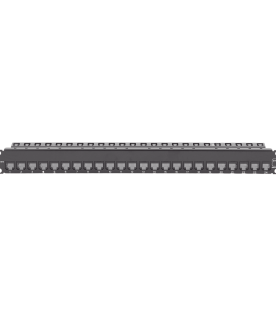 Patch Panel Z-Max de 24 Puertos, Blindado, Precargado con Jacks Categoría 6A, Plano, 1UR