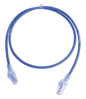 Patch Cord MC6 Modular Cat6 UTP, CM/LS0H, 0.91 Metros (3 Pies), Color Azul, Versión Bulk (Sin Empaque Individual)