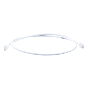 Patch Cord MC6 Modular Cat6 UTP, CM/LS0H, 0.91 Metros (3 Pies), Color Blanco, Versión Bulk (Sin Empaque Individual)
