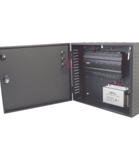Controlador de Acceso 4 Puertas / 3,000 Huellas 30,000 Tarjetas / TCP/IP / Gabinete Metálico y Fuente 12V 5A