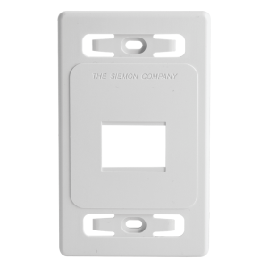 Placa de Pared Modular MAX, de 2 Salidas, Color Blanco, Versión Bulk (Sin Empaque Individual)