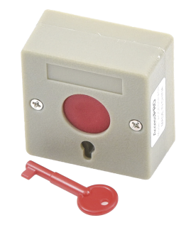 Botón de Pánico a Prueba de Fuego / Restablecimiento con Llave / Tamaño Compacto para Fácil Instalación