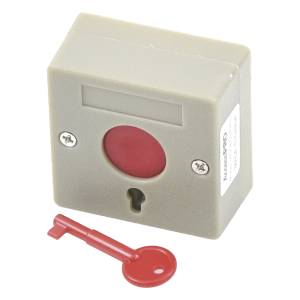 Botón de Pánico a Prueba de Fuego / Restablecimiento con Llave / Tamaño Compacto para Fácil Instalación