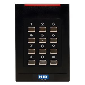 Lector con Teclado 921 PROX HID, EM /iClass SEOS (no clonable) /iClass SE/ iClass SR/ iClass /Mifare Classic, DesFire, Bluetooth/ Garantía de por Vida