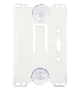 Porta tarjeta de plastico ABS / Transparente / Compatible con tarjetas ACCESSCARDEPC / PROCARDX o Formato CR80
