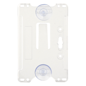 Porta tarjeta de plastico ABS / Transparente / Compatible con tarjetas ACCESSCARDEPC / PROCARDX o Formato CR80