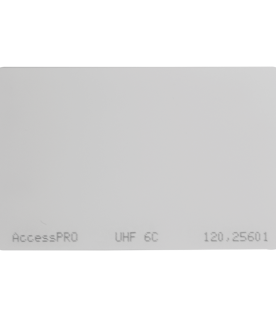 Tag UHF tipo Tarjeta para lectoras de largo alcance 900 MHZ / EPC GEN 2 / ISO 18000 6C / No imprimible / NO incluye porta tarjeta