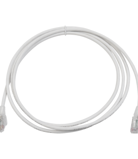 Patch Cord MC6 Modular Cat6 UTP, CM/LS0H, 2.13 Metros (7 Pies), Color Blanco, Versión Bulk (Sin Empaque Individual)