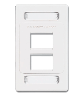 Placa de Pared Modular MAX, de 4 Salidas, Color Blanco
